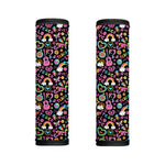 Hippie Peace Sign And Love Pattern Print Handle Covers