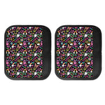 Hippie Peace Sign And Love Pattern Print Handle Covers