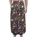 Hippie Peace Sign And Love Pattern Print Lantern Pants