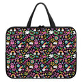 Hippie Peace Sign And Love Pattern Print Laptop Sleeve With Handle