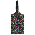 Hippie Peace Sign And Love Pattern Print Luggage Tag