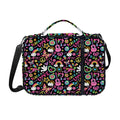 Hippie Peace Sign And Love Pattern Print Shoulder Strap Bible Bag