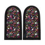 Hippie Peace Sign And Love Pattern Print Skillet Handle Cover