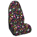 Hippie Peace Sign And Love Pattern Print Waterproof Car Seat Cover