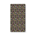 Hippie Peace Sign Flower Pattern Print Baby Crib Sheet