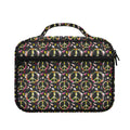 Hippie Peace Sign Flower Pattern Print Briefcase Bible Bag