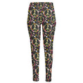 Hippie Peace Sign Flower Pattern Print High-Waisted Pocket Leggings