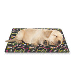 Hippie Peace Sign Flower Pattern Print Pet Cooling Mat Cover
