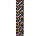 Hippie Peace Sign Flower Pattern Print Table Runner
