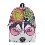Hippie Siberian Husky Print Backpack