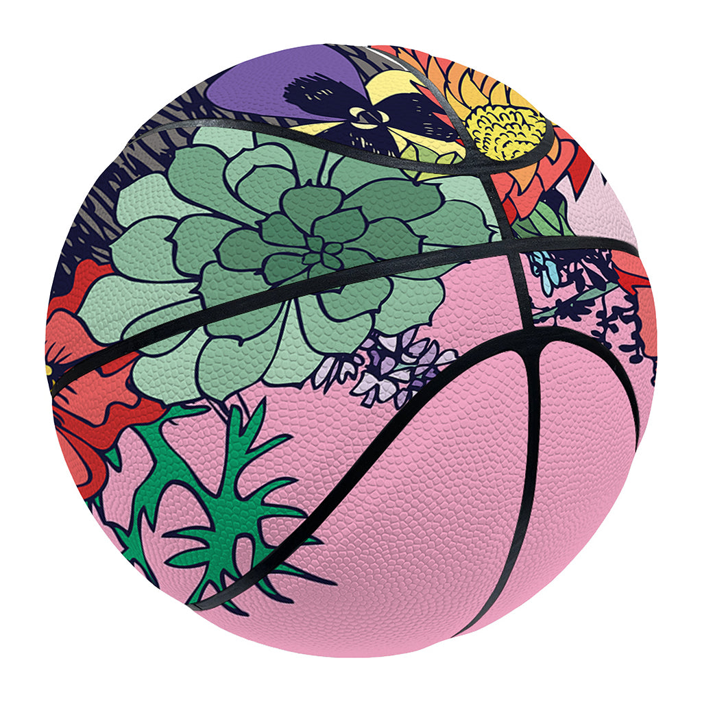 Hippie Siberian Husky Print Basketball