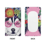 Hippie Siberian Husky Print Changing Pad Cover