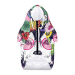 Hippie Siberian Husky Print Dog Zip Up Hoodie