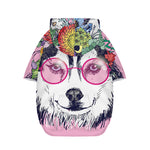 Hippie Siberian Husky Print Dog Zip Up Hoodie