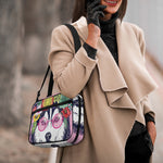 Hippie Siberian Husky Print Double Strap Bible Bag