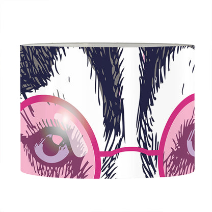 Hippie Siberian Husky Print Drum Lamp Shade