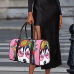 Hippie Siberian Husky Print Duffle Bag