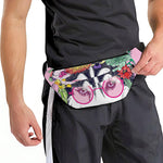 Hippie Siberian Husky Print Fanny Pack