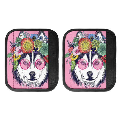 Hippie Siberian Husky Print Handle Covers