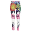 Hippie Siberian Husky Print High-Waisted Pocket Leggings