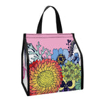 Hippie Siberian Husky Print Insulated Lunch Tote