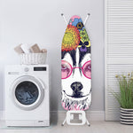 Hippie Siberian Husky Print Ironing Board Cover