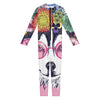 Hippie Siberian Husky Print Jumpsuit