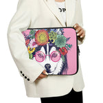 Hippie Siberian Husky Print Laptop Sleeve