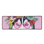 Hippie Siberian Husky Print Long Kitchen Mat