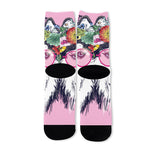 Hippie Siberian Husky Print Long Socks