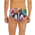 Hippie Siberian Husky Print Men's Briefs