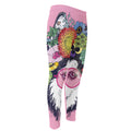 Hippie Siberian Husky Print Men's Compression Pants