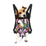 Hippie Siberian Husky Print Pet Carrier Backpack