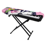 Hippie Siberian Husky Print Piano Keyboard Cover
