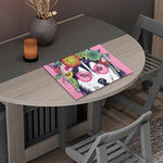 Hippie Siberian Husky Print Placemat