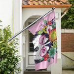 Hippie Siberian Husky Print Polyester Flag