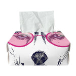 Hippie Siberian Husky Print Rectangle Tissue Box Cover