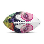 Hippie Siberian Husky Print Rugby Ball