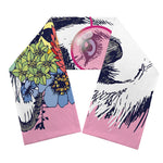 Hippie Siberian Husky Print Scarf