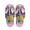 Hippie Siberian Husky Print Slippers