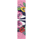 Hippie Siberian Husky Print Table Runner