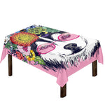 Hippie Siberian Husky Print Tablecloth
