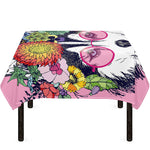 Hippie Siberian Husky Print Tablecloth
