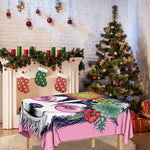 Hippie Siberian Husky Print Tablecloth