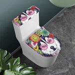 Hippie Siberian Husky Print Toilet Lid And Tank Cover Set