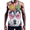 Hippie Siberian Husky Print Training Tank Top