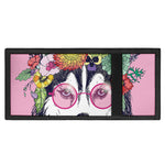 Hippie Siberian Husky Print Trifold Wallet