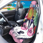 Hippie Siberian Husky Print Waterproof Car Seat Cover
