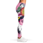 Hippie Siberian Husky Print Women's Leggings