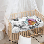 Hipster Beagle With Glasses Print Baby Crib Sheet